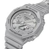Casio G-Shock Silver Dial & Resin Strap Unisex Watch GA-2100FF-8ADR