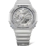 Casio G-Shock Silver Dial & Resin Strap Unisex Watch GA-2100FF-8ADR