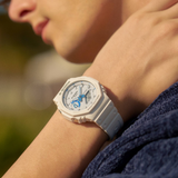 Casio G-Shock Digital White Resin Strap Men Watch GA-2100HDS-7ADR
