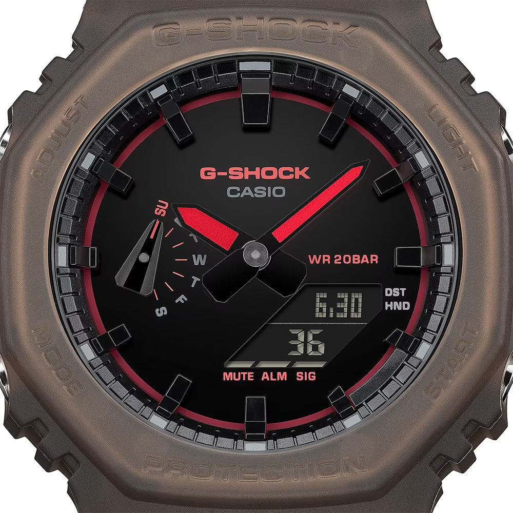 Casio G-Shock Transparent Resin Strap Men's Watch GA-2100K-5ADR