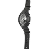 Casio G-Shock Silver Dial Black Resin Strap Men Watch GA-2100SB-1ADR-P