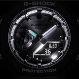 Casio G-Shock Silver Dial Black Resin Strap Men Watch GA-2100SB-1ADR-P