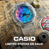Casio G-Shock Transparent Strap Unisex Watch - Shock Resistant | GA-2100SRS-7ADR-P