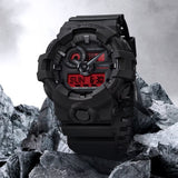 Casio G-Shock Black Resin Strap Men's Watch - Shock Resistant | GA-700BBR-1ADR