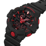 Casio G-Shock GA-700 Series Black Resin Strap Men Watch GA-700BNR-1ADR-P