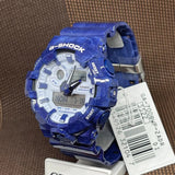 Casio G-Shock Blue Digital-Analogue Resin Strap Men Watch GA-700BWP-2ADR