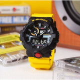 Casio G-Shock Digital-Analogue Yellow Resin Strap Men Watch GA-700MT-1A9DR