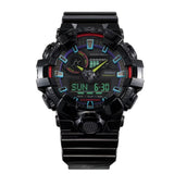 Casio G-Shock Virtual Rainbow Analog Digital Black Men Watch GA-700RGB-1ADR-P