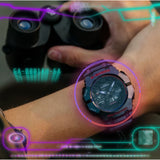 Casio G-Shock Digital-Analogue Purple Resin Strap Men Watch GA-B001AH-6ADR