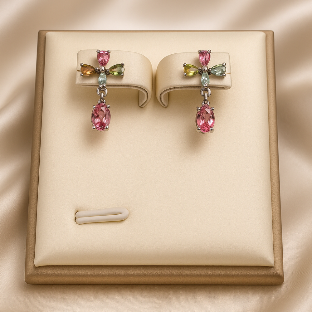 AG Collective Jewelry – Prism Petal Cross Earrings