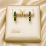 AG Collective Jewelry - Verdant Grace Peridot Hoop Earrings