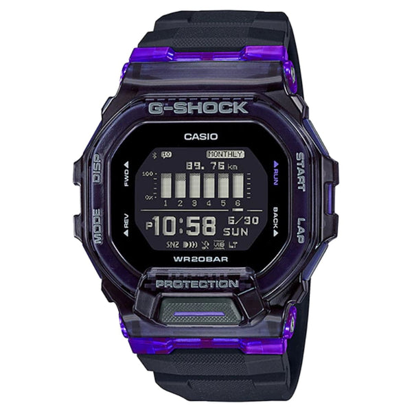 Casio G-Shock Digital Purple Dial Resin Strap Men Watch GBD-200SM-1A6DR-P