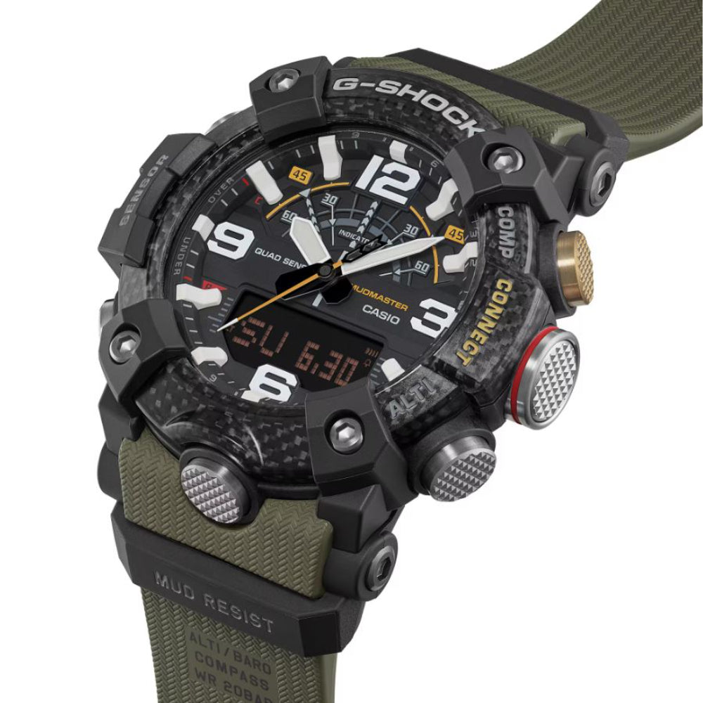 Casio G-Shock Green Resin Strap Men's Watch - Shock Resistant | GG-B100X-1A3DR