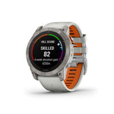 Garmin Fenix 7X Pro Fog Gray Silicone Strap Unisex Watch GM-010-02778-64