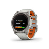 Garmin Fenix 7X Pro Fog Gray Silicone Strap Unisex Watch GM-010-02778-64