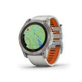 Garmin Fenix 7X Pro Fog Gray Silicone Strap Unisex Watch GM-010-02778-64
