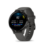 Garmin Venu 3S Slate Stainless Steel Bezel with Pebble Gray Case GM-010-02785-50