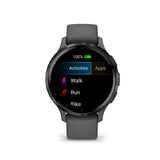 Garmin Venu 3S Slate Stainless Steel Bezel with Pebble Gray Case GM-010-02785-50