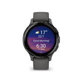 Garmin Venu 3S Slate Stainless Steel Bezel with Pebble Gray Case GM-010-02785-50