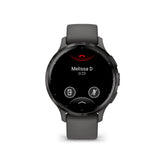 Garmin Venu 3S Slate Stainless Steel Bezel with Pebble Gray Case GM-010-02785-50