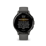 Garmin Venu 3S Slate Stainless Steel Bezel with Pebble Gray Case GM-010-02785-50
