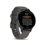 Garmin Venu 3S Slate Stainless Steel Bezel with Pebble Gray Case GM-010-02785-50