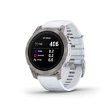 Garmin Epix Pro (GEN 2) Whitestone Silicone Strap Unisex Smartwatch GM-010-02803-61