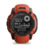 Garmin Instinct 2X Solar Flame Red Silicone Strap Unisex Smartwatch GM-010-02805-34