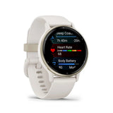 Garmin Vivoactive 5 Ivory Case and Silicone Band GM-010-02862-5B