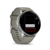 Garmin Venu 4 GPS Silver Gray Silicone Strap Unisex Smartwatch GM-010-03014-41