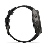 Garmin Fēnix 9 Pro – 47 mm Carbon Gray DLC Titanium with Black/Pebble Gray Silicone Band GM-010-04336-67