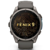 Garmin Fēnix 9 – 47 mm Titanium with Pebble Gray Silicone Band Smartwatch GM-010-04762-05