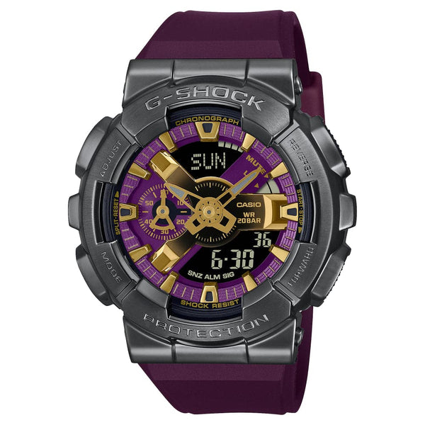 Casio G-Shock Digital-Analogue Purple Resin Strap Men Watch GM-110CL-6ADR