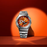Casio G-Shock G-Steel Orange Dial Watch GM-2110D-4ADR