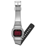 Casio G-Shock Digital Silver Silicone Strap Men's Watch GM-5600YRA-8DR