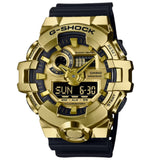 Casio G-Shock Gold Dial Black Resin Strap Men Watch GM-700G-9ADR
