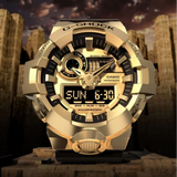Casio G-Shock Gold Dial Black Resin Strap Men Watch GM-700G-9ADR