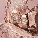 Casio G-Shock Pink Beige Resin Strap Women Watch GM-S2100PG-4ADR-P