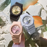 Casio G-Shock Digital Analog Pink Resin Strap Shock Resistant Women's Watch GMA-P2100SG-4ADR-P