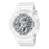 Casio G-Shock Digital Analog White Resin Strap Shock Resistant Unisex Watch GMA-S120VA-7ADR-P