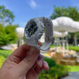 Casio G-Shock Digital Analog White Resin Strap Shock Resistant Unisex Watch GMA-S120VA-7ADR-P