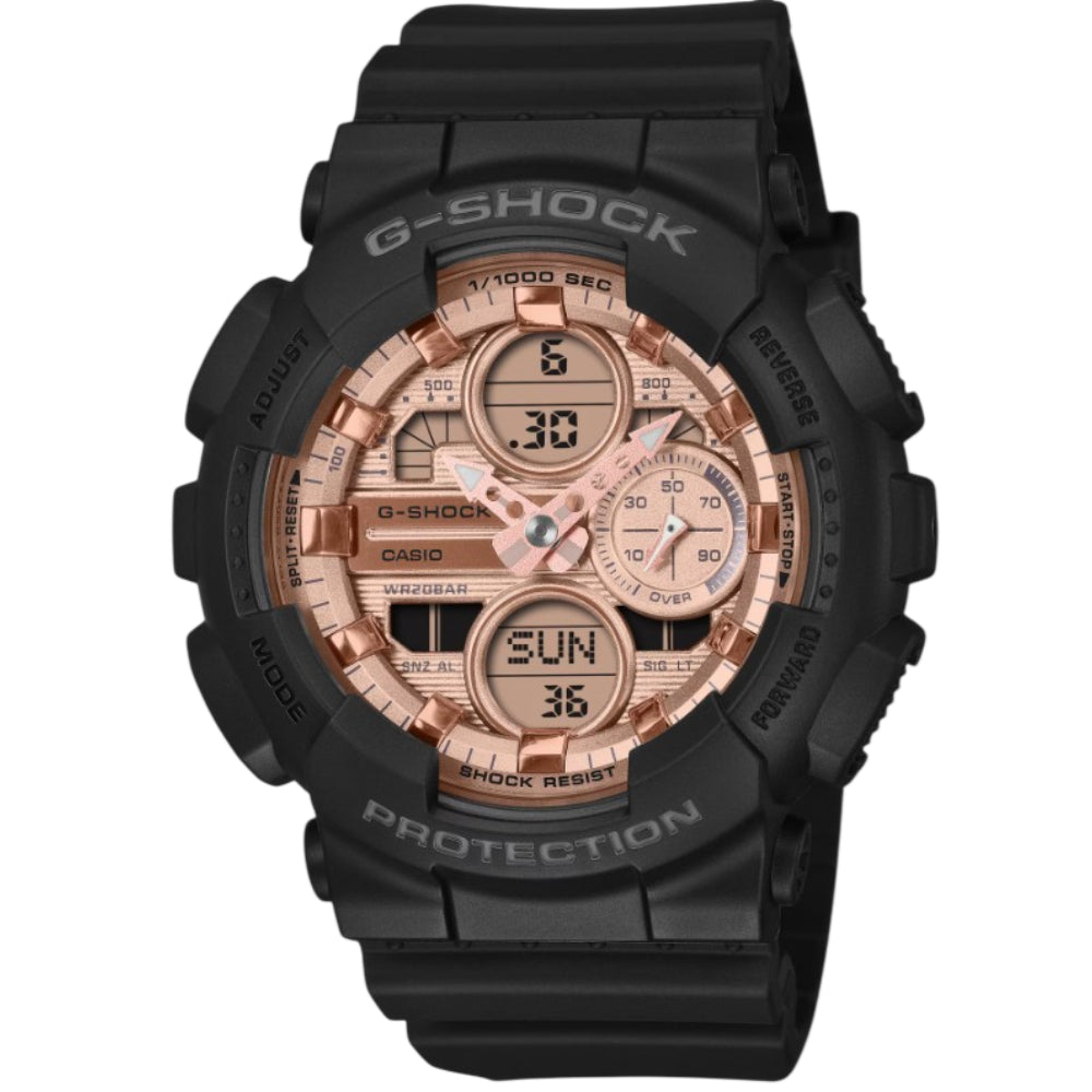 Casio G-Shock Digital-Analog Resin Strap Women's Watch GMA-S140PG With P Series