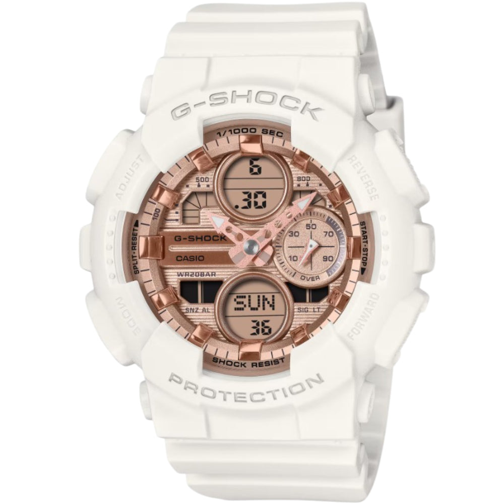 Casio G-Shock Digital-Analog Resin Strap Women's Watch GMA-S140PG With P Series