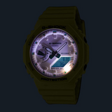 Casio G-Shock White Resin Strap Women Watch GMA-S2100GA-7ADR-P