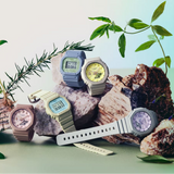 Casio G-Shock Beige Resin Strap Women Watch GMA-S2100NC-4ADR-P