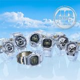 Casio G-Shock Digital-Analogue Transparent Resin Strap Men Watch GMA-S2140RX-7ADR-P