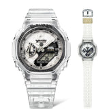 Casio G-Shock Digital-Analogue Transparent Resin Strap Men Watch GMA-S2140RX-7ADR-P