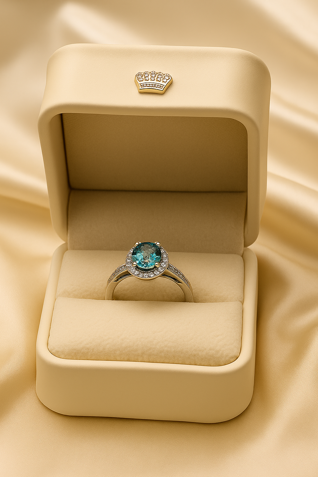 AG Collective Jewelry - Azure Heart Radiance Ring