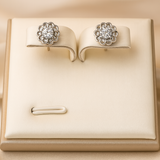AG Collective Jewelry - Eternal Bloom Silver Diamond Earrings