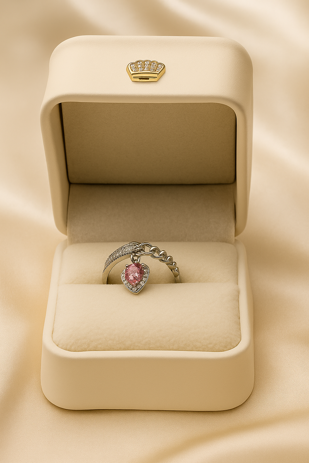 AG Collective Jewelry - Rosé Lumière Chain Ring